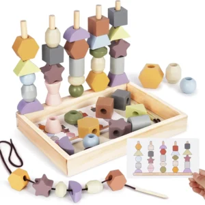 Educational Stacking & Threading Toys for Toddlers