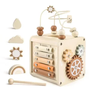 Educational Activity Cube for Toddlers 1-3